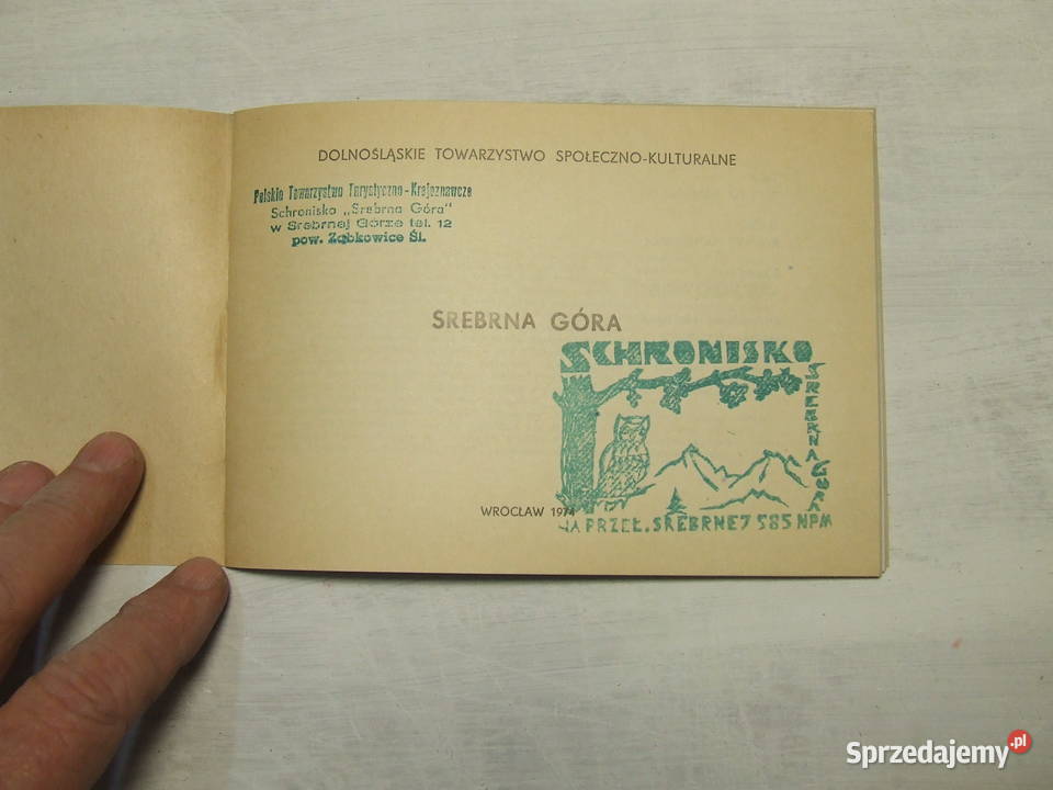Srebrna Góra folder informator turystyczny PRL Proza i poezja Czeladź