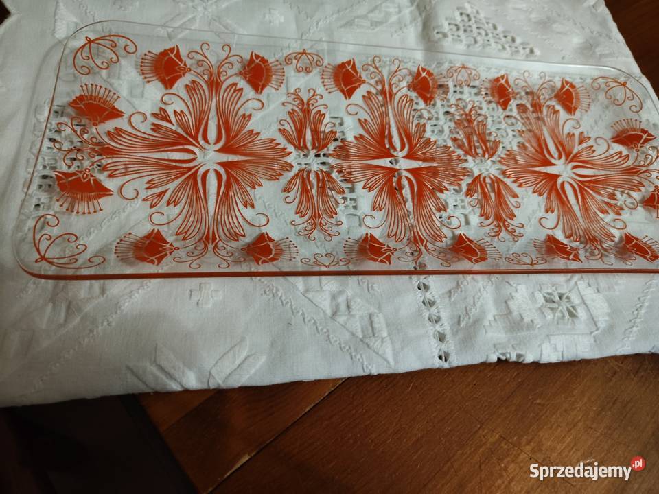 Patera keksówka szkło PRL Legnica sprzedam