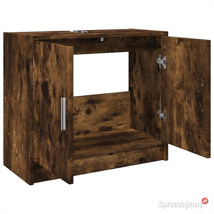 Szafka pod umywalkę przydymiony dąb 63x29x55 mazowieckie Warszawa