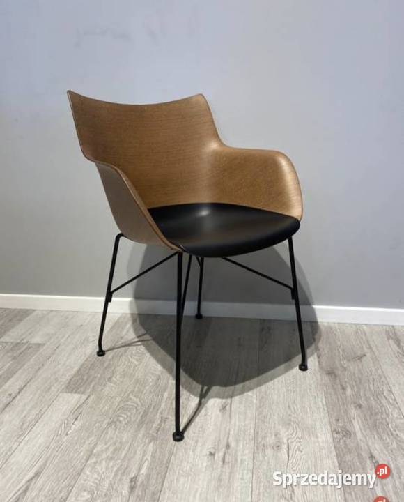 Fotel krzesło Kartell QWood design Philipp 57cm Lublin