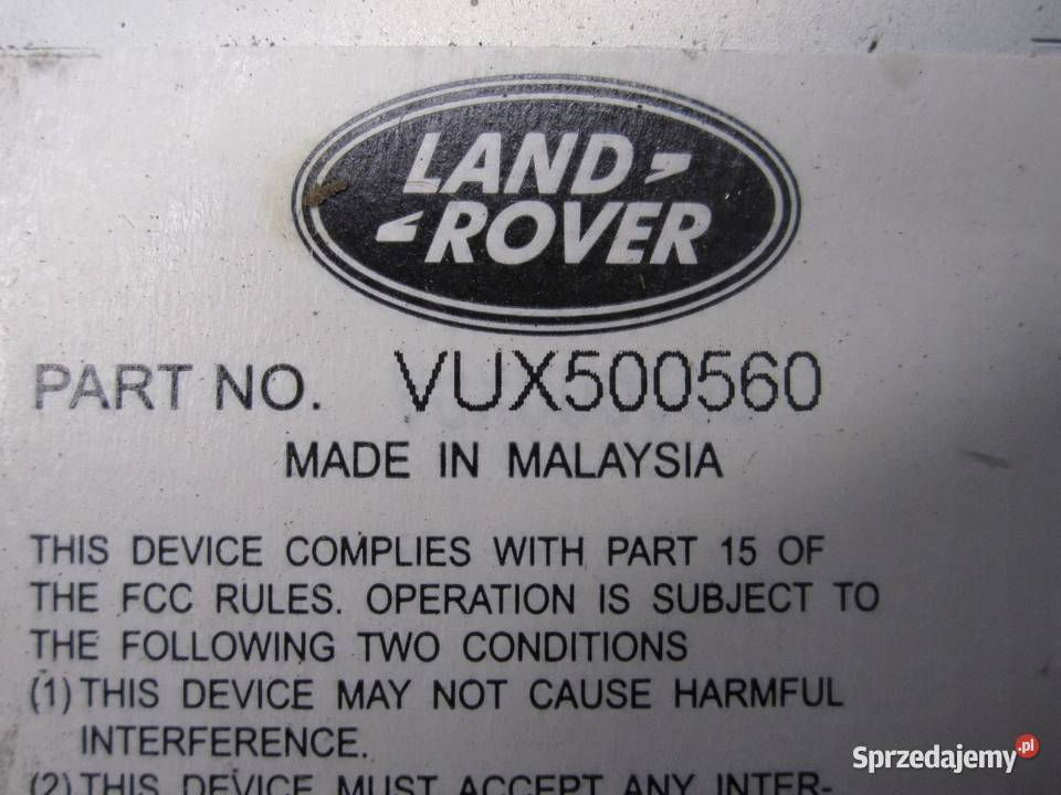 LAND ROVER DISCOVERY III 08r radio CD VUX500560 sprzedam