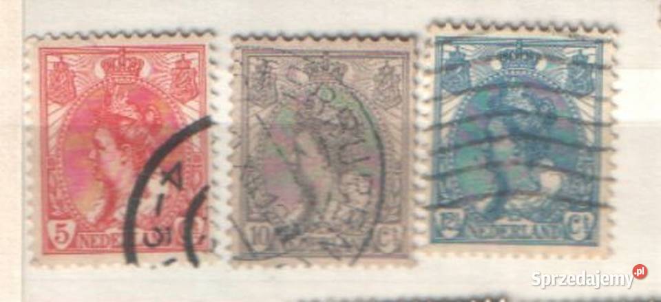 Zn Holandia Mi 54 6 7 kas 1899 Filatelistyka śląskie Gliwice sprzedam