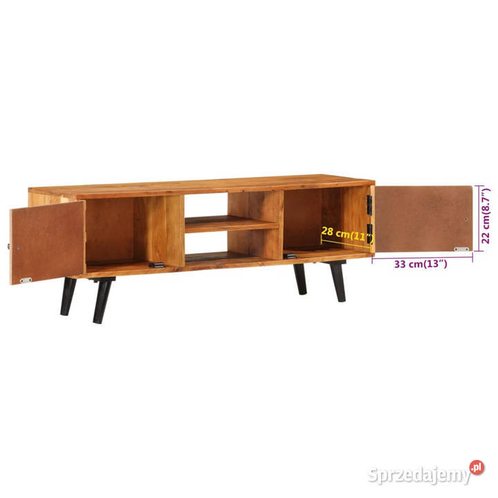 Szafka pod TV z drzwiczkami 112x30x40 lite Warszawa