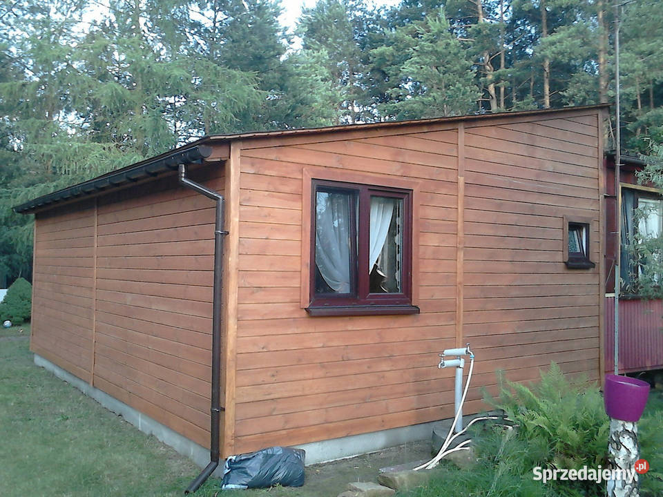 Drewniany domek letniskowy z altaną 2w1 5x3 m na Łódź