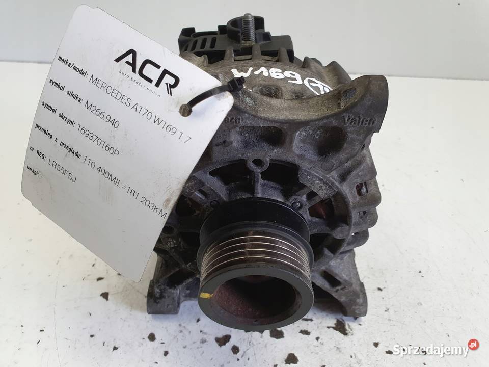 ALTERNATOR Mercedes W169 17 8V A2661540802 90A Chełm