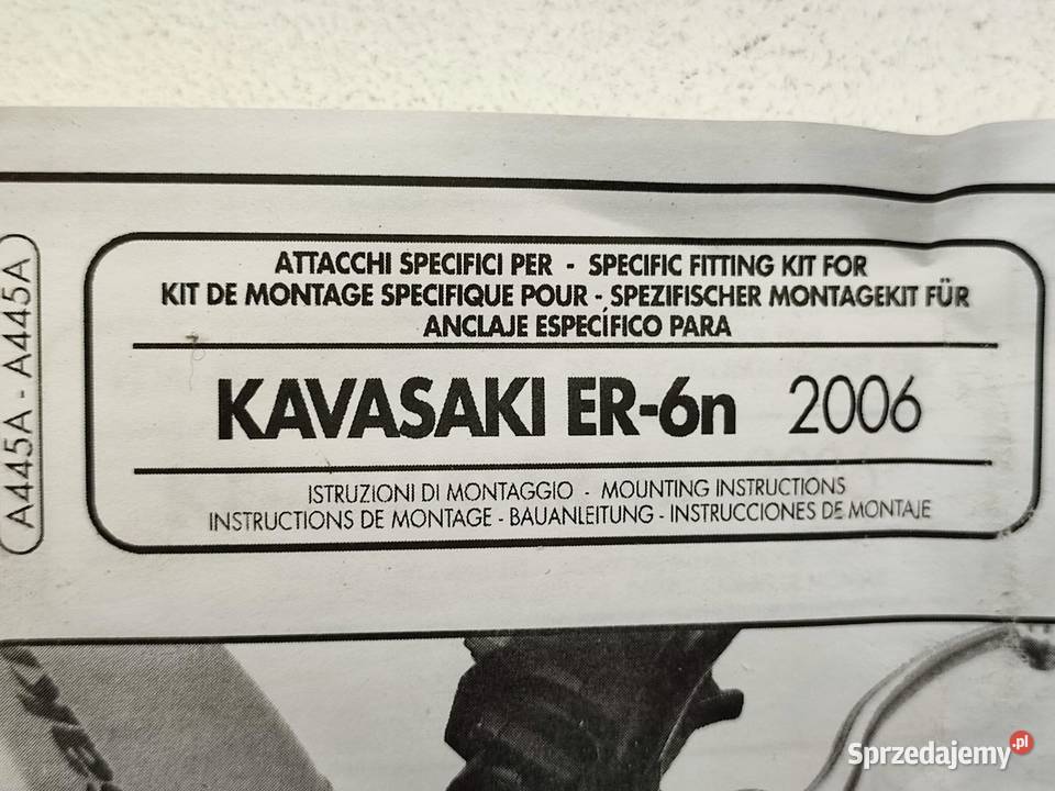 STELAŻ MOCOWANIE SZYBY KAWASAKI ER6N 650 0508