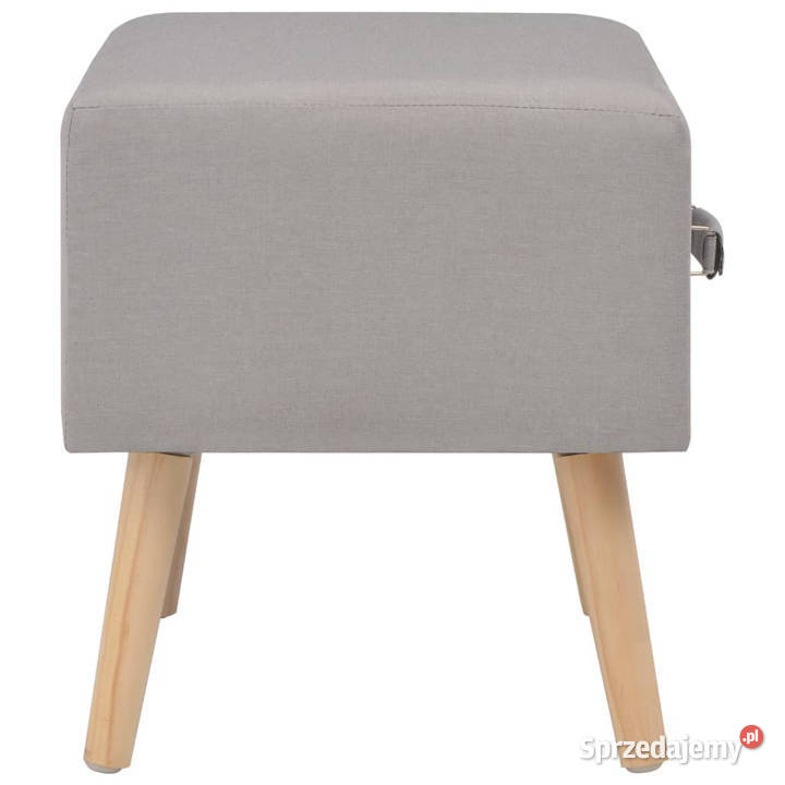 Szafka nocna szara 40x35x40 tkanina WM247534 Warszawa