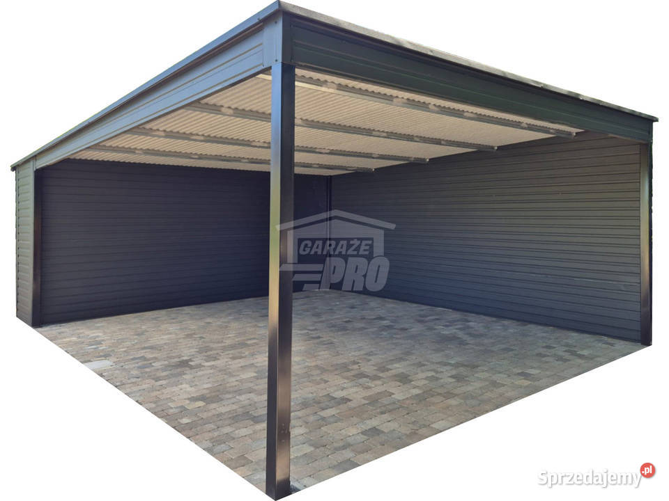 Wiata samochodowa CarPort 6x6 rynna dach spad w Sprzedaż Jarocin