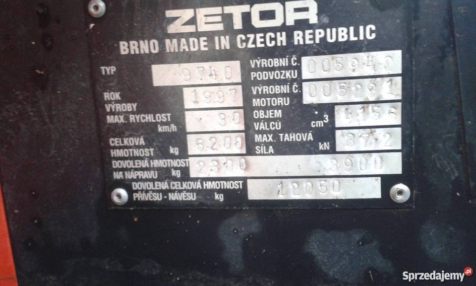 sprzedam zetora 9540 z turem Maszyny rolnicze łódzkie Białynin