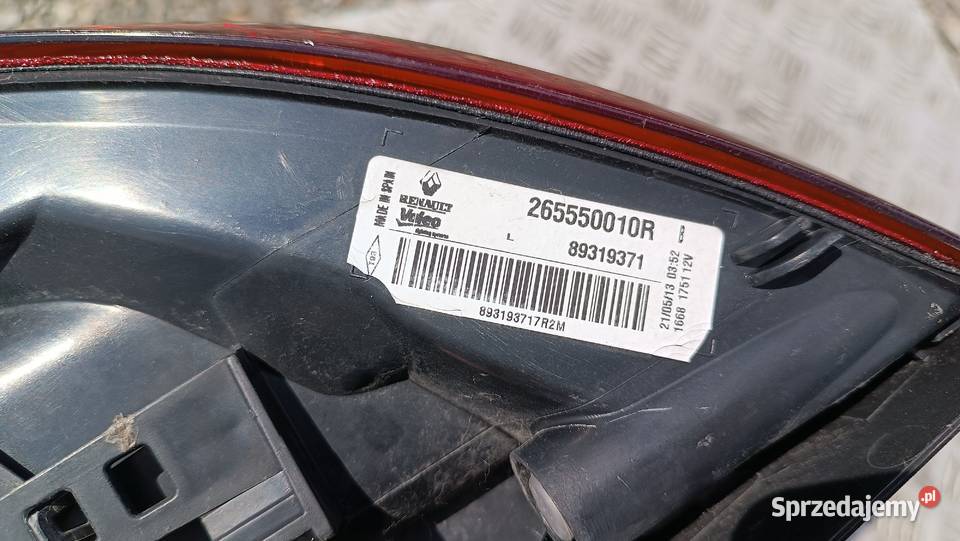 Renault Megane 3 III lift kombi lampa lewa tył Radłów
