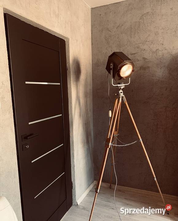 Stara lampa teatralna PRL Vintage loft Poznań sprzedam