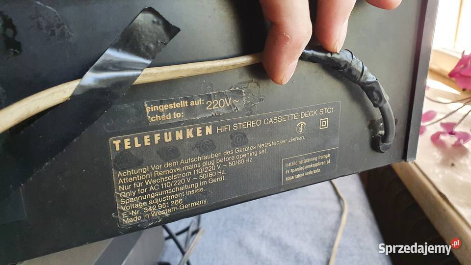 Telefunken STC 1 HiFi Stereo Cassette Deck 1979 Warszawa