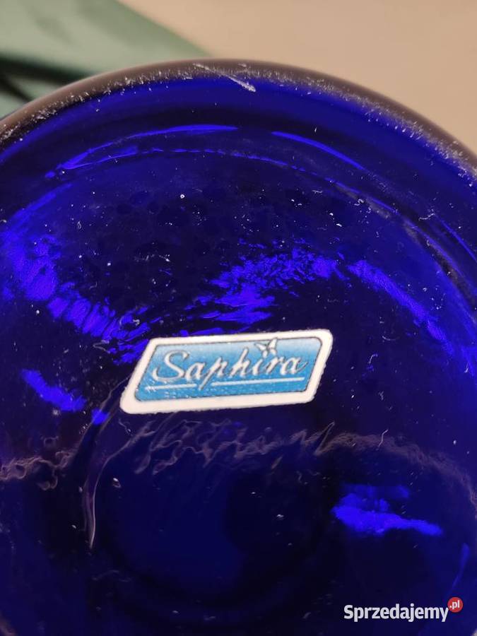 Wazon Saphira przeźroczysty niebieski niebieski Głuchołazy
