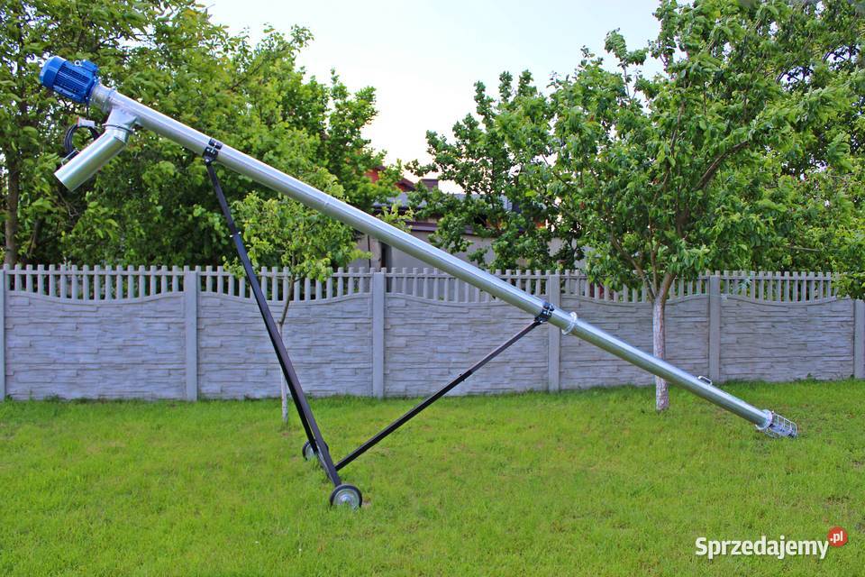 Przenośnik ślimakowy fi 125 Lekki podajnik Kolonia Gorzędów