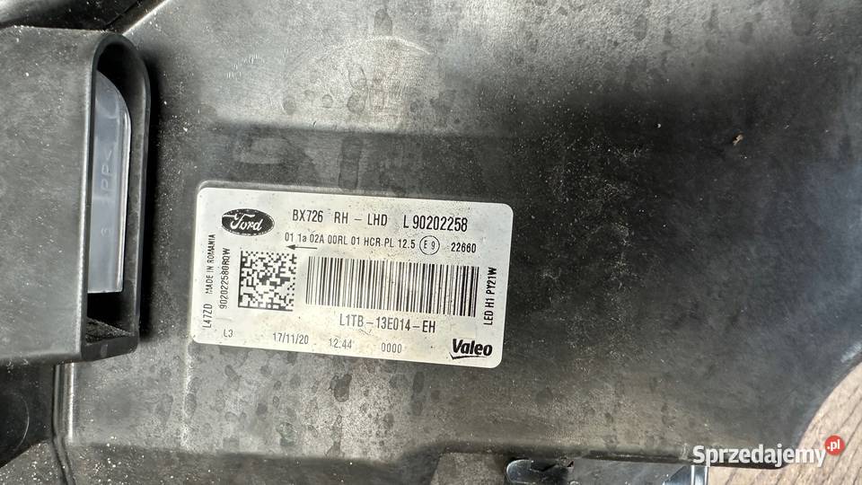 FORD PUMA MK2 LAMPA PRZÓD LED PRAWA L1TB13E014EH Gorzów Wielkopolski