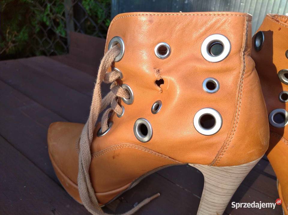 Buty damskie na obcasie 36 Półbuty