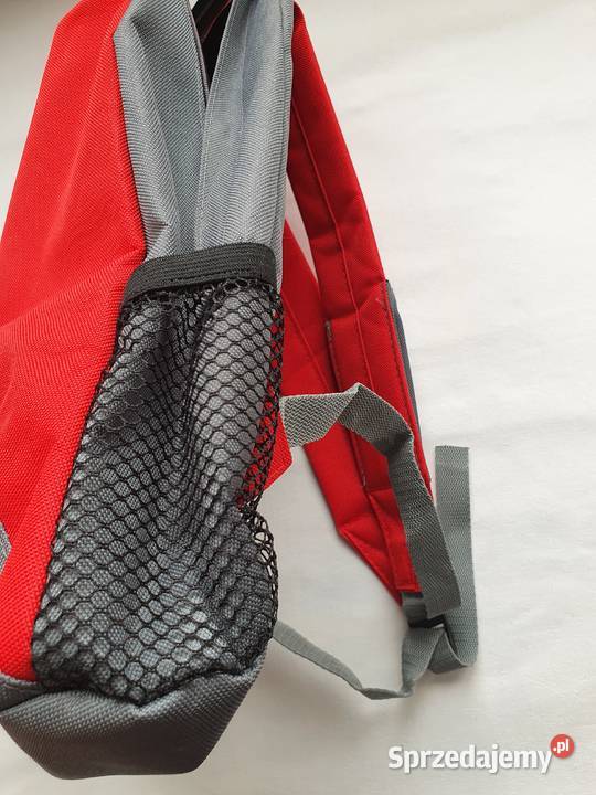 Plecak szary czerwony Katowice