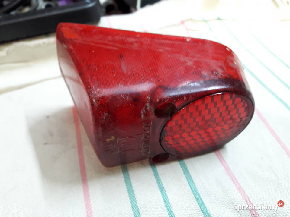 Oryginalny klosz Polmo lampa tył Komar PRL Klosze warmińsko-mazurskie Giżycko