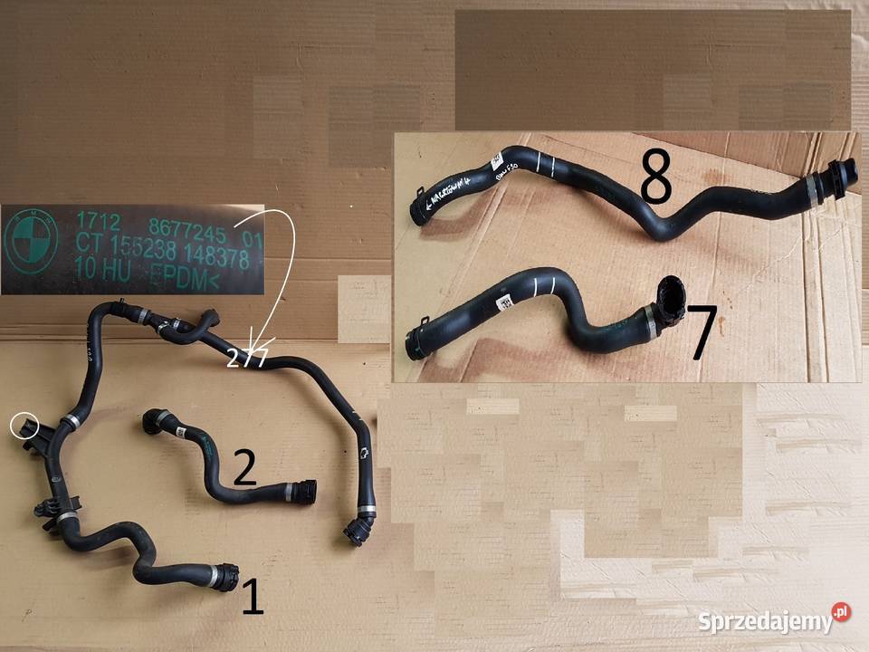 BMW 1 120 F20 f21 LIFT magistrala wąż rura wody