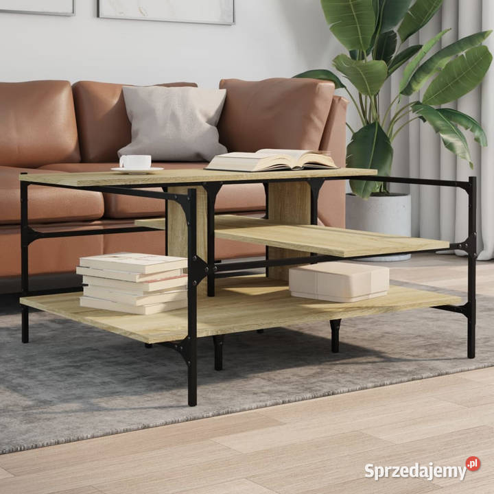 Stolik kawowy dąb sonoma 100x100x485 Stoły Warszawa