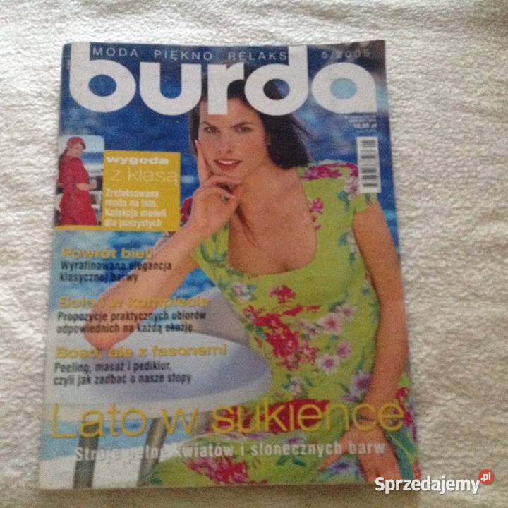 Burda gazeta z wykrojami lato w sukience wygoda Kraków