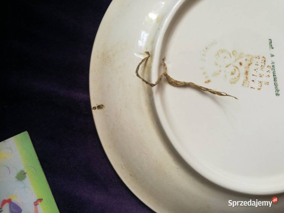 Talerzyk fajans Włocławek Antyki, Sztuka, Kolekcje Choszczno