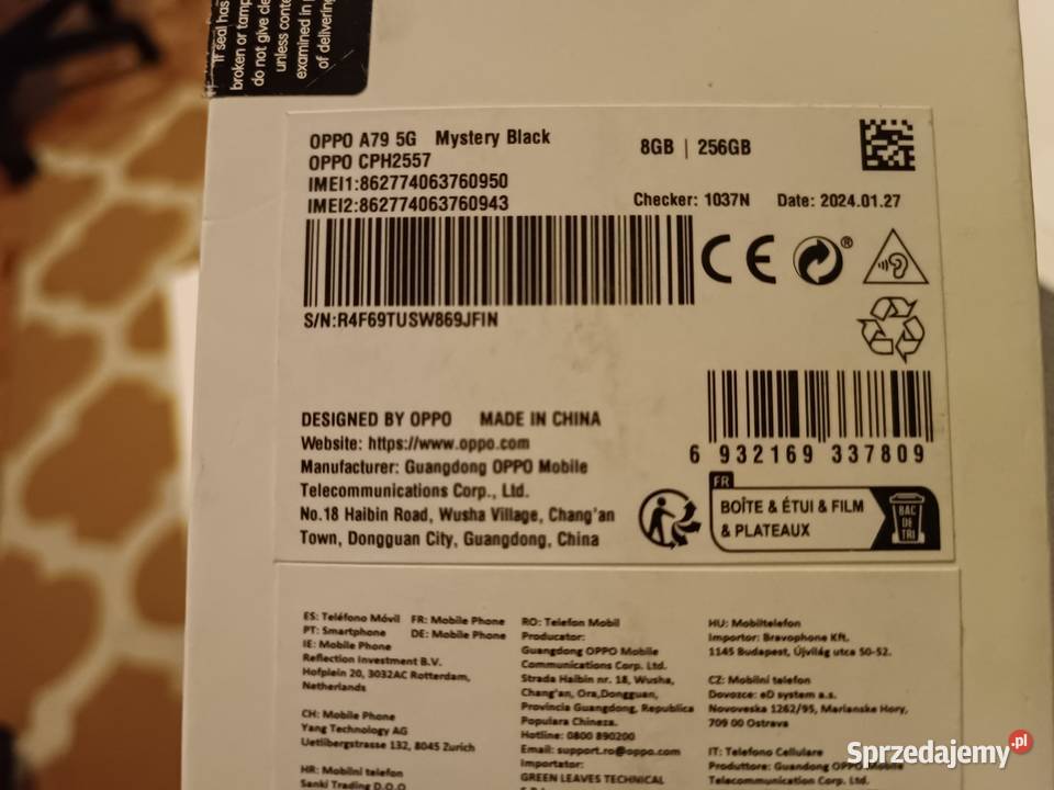 Telefon OPPO A79 5G 8256GB 672 90Hz Czarny Libiąż