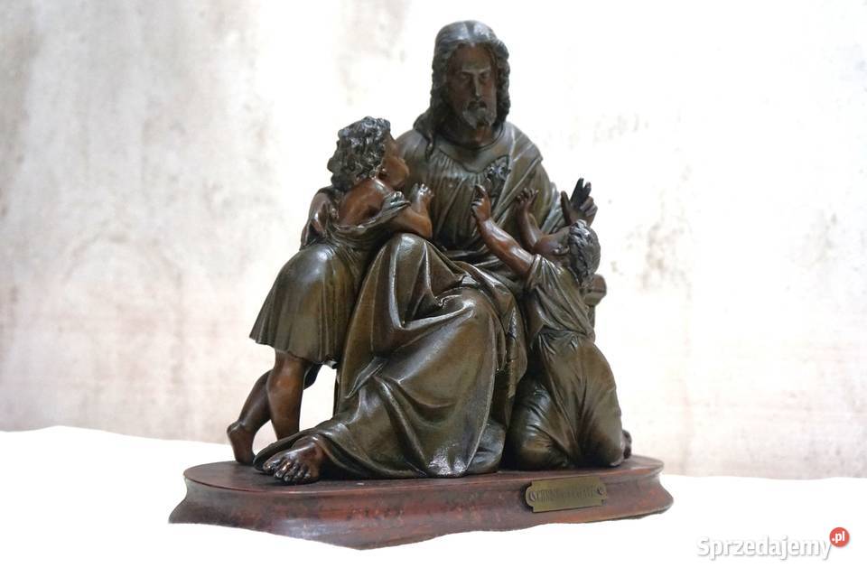 Rzeźba przedstawia Chrystusa z dziećmi Kalisz