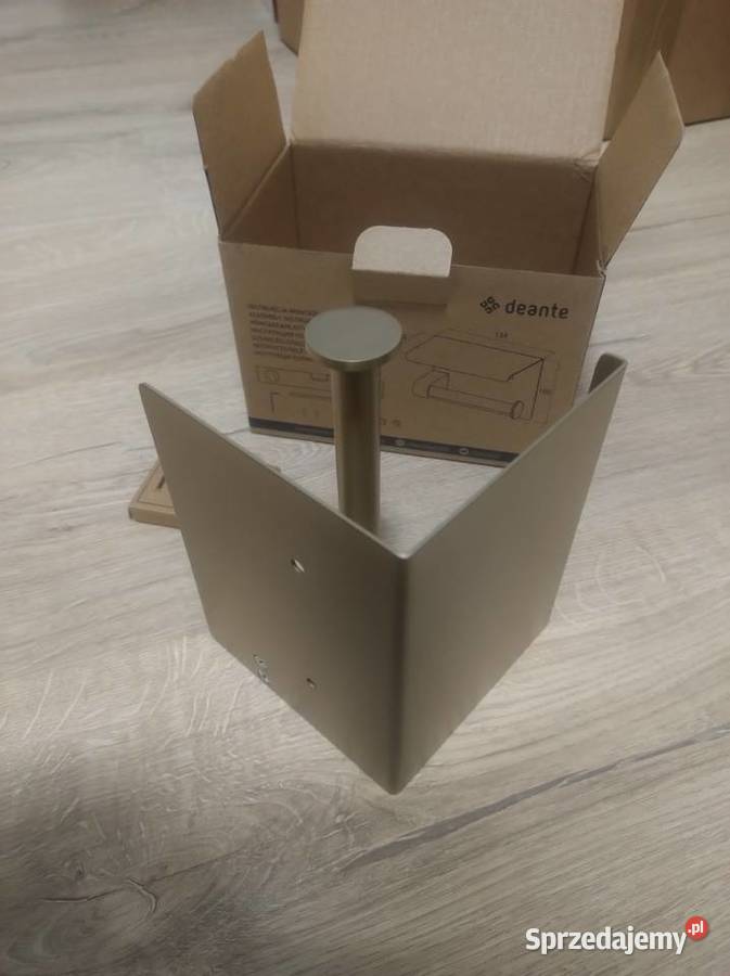 Uchwyt na papier toaletowy DEANTE ROUND złoty Uchwyty na papier małopolskie sprzedam