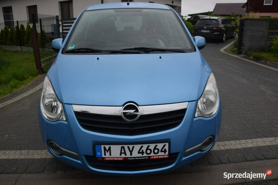 Opel Agila 12B Klima Automat 2014r 116 niebieski Majdan Sieniawski