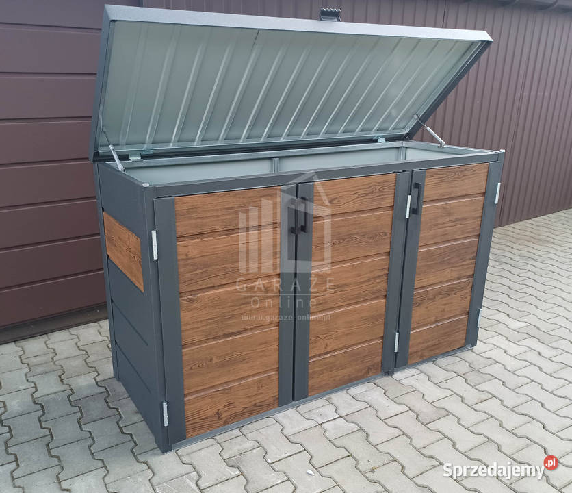 wiata śmietnikowa obudowa kubłów 177x65x110 Żary