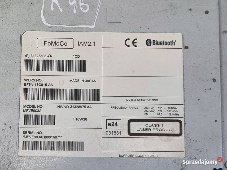 Volvo VOLVO V60 I S60 II V40 II CZYTNIK osobowe