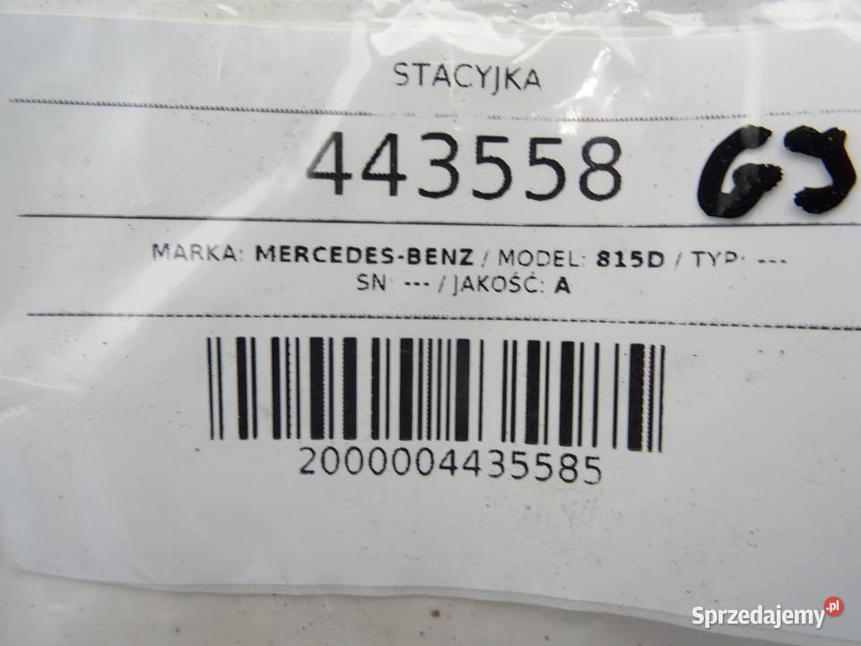 STACYJKA MERCEDES N 296001 KLUCZYK
