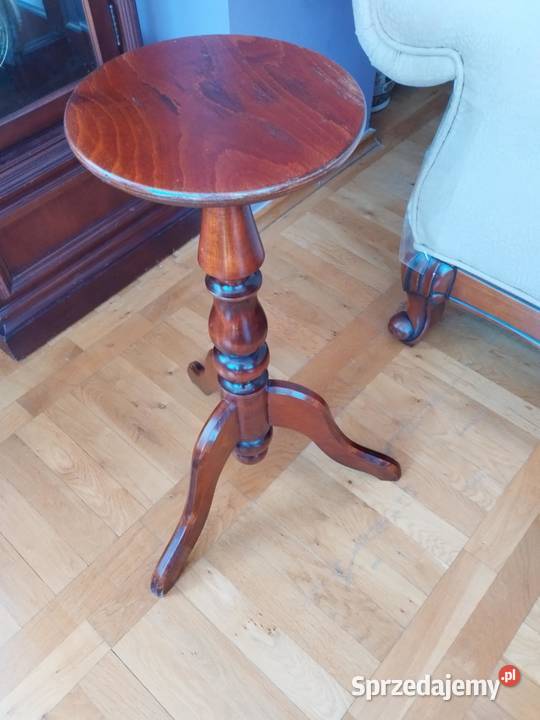 drewniany kwietnik z toczoną nogą Gorzów Wielkopolski sprzedam