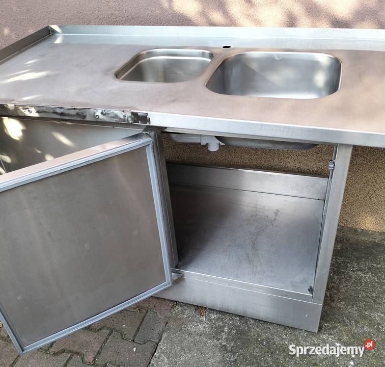 Zlew gastronomiczny 2komorowy zabudowany