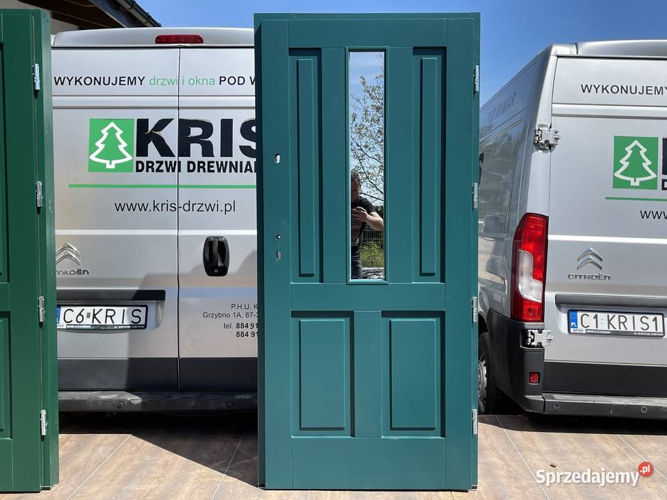 Drzwi drewniane zewnetrzne ocieplane CZYSTE 99cm Toruń