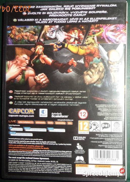 Street Fighter X Tekken PC DVD bez kodu Capcom Rzeszów