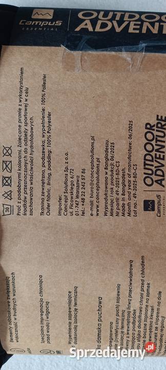 CAMPUS Essential kamizelka damska puchowa Ełk sprzedam