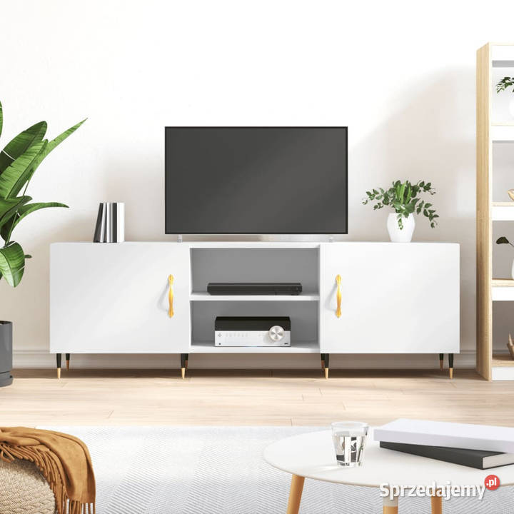 Szafka pod TV biała 150x30x50 materiał Warszawa