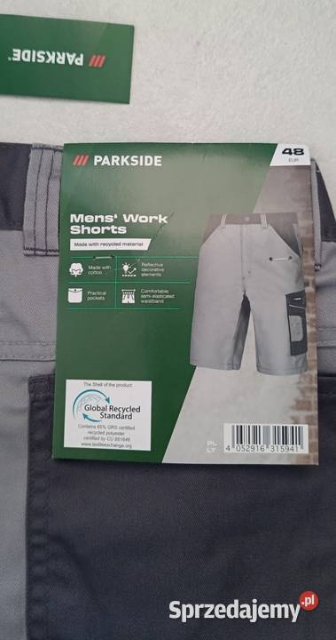 PARKSIDE szorty robocze rozmiar 48 pas 7690 NOWE Ełk