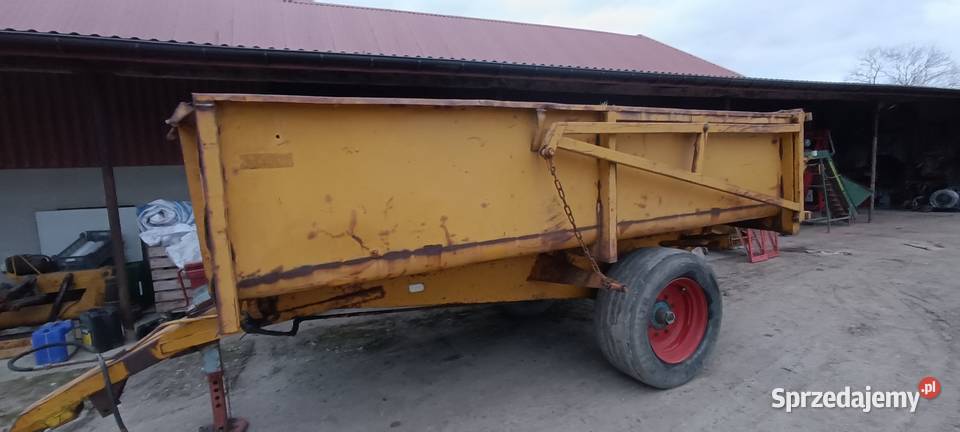 Przyczepa skorupowa z kiprem 7 ton dokumenty nieuszkodzony Zborówek