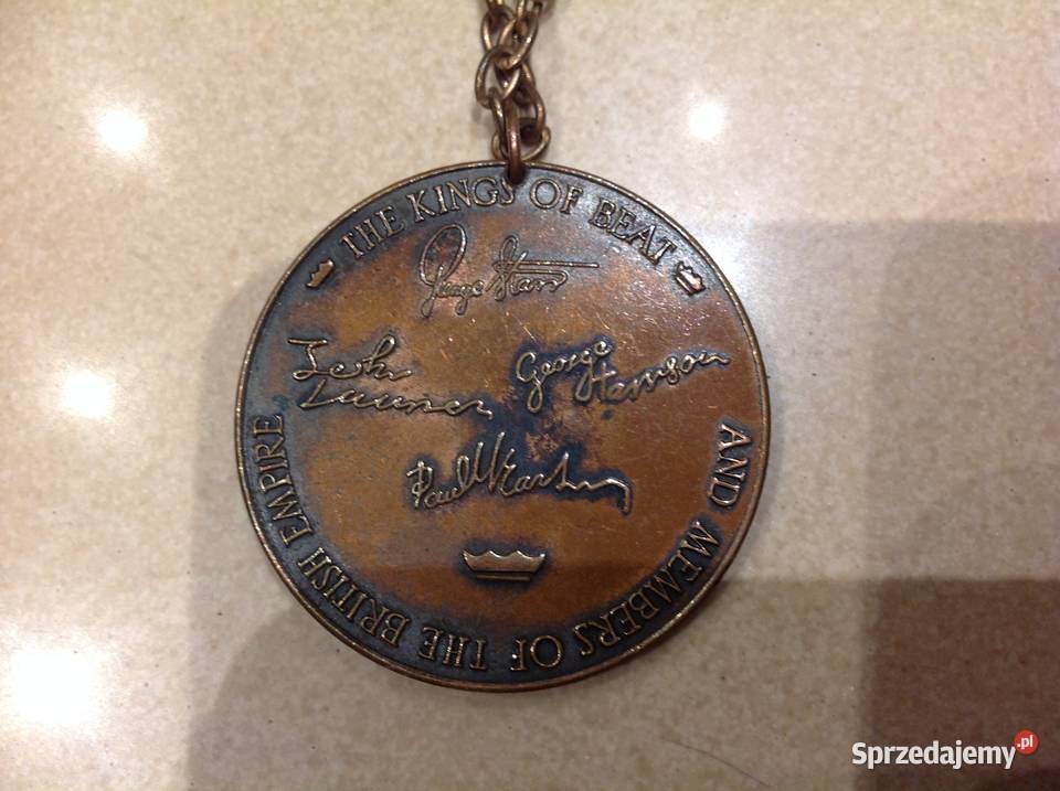 Wisior Medal THE BEATLES ANNO 1966 Uniseks