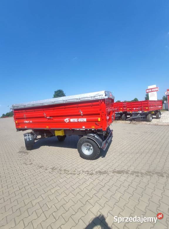 Przyczepa rolnicza dwuosiowa MetalFach 8T Kozenin