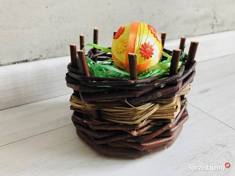 NOWA ozdoba wielkanocna drewniany koszyczek łódzkie Łódź