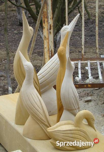 Ręcznie wykute żurawie z piaskowca naturalny Kamienna Góra