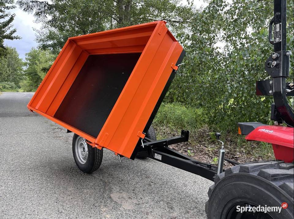2 Jednoosiowa przyczepa rolnicza z kiprem Sanko Przyczepy rolnicze dolnośląskie Miłkowice