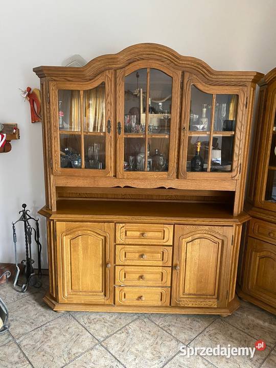 Witryna z wnęką dąb rustykalny kredens do Sypniewo