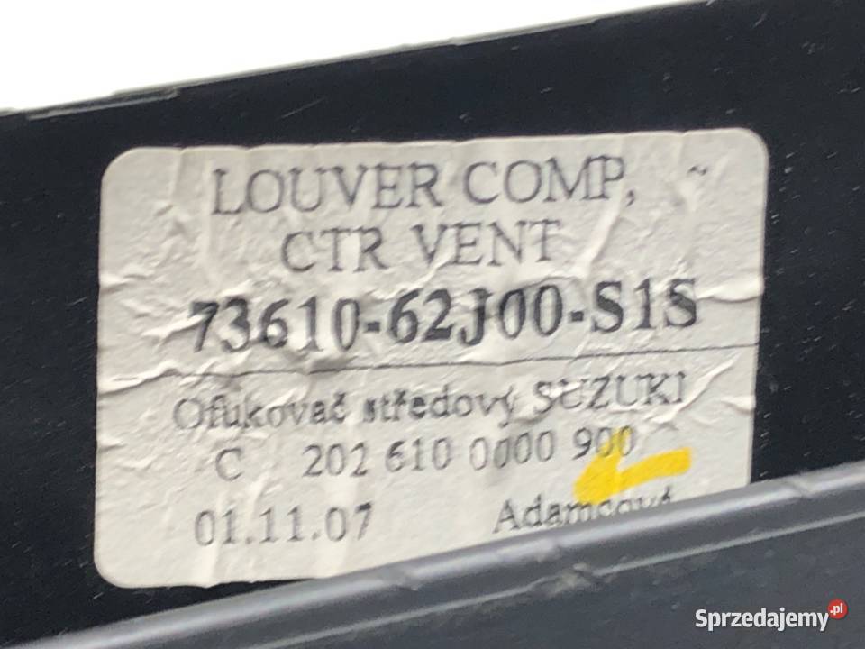 KRATKI NAWIEWU PRZÓD KOMPLET SUZUKI SWIFT III podkarpackie