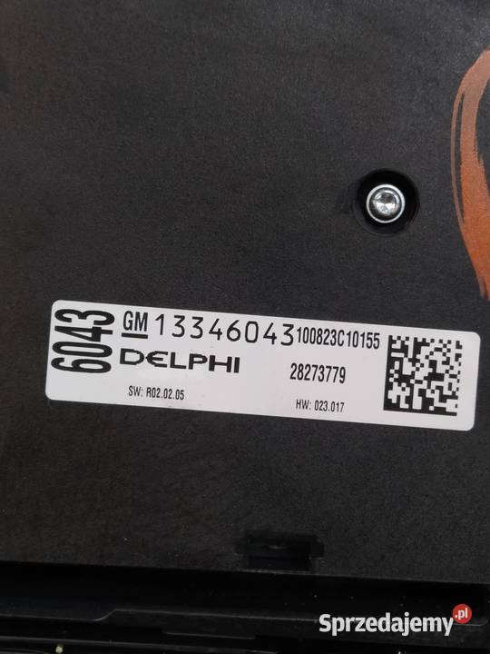 PANEL STEROWANIA NAWIEWU RADIA 13343708 13346043