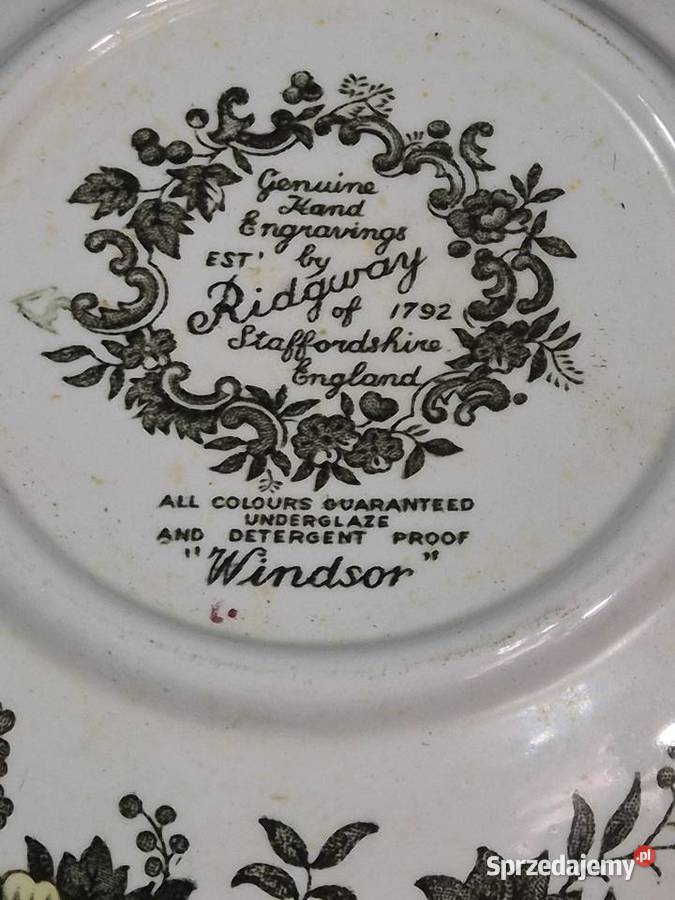 Staffordshire Anglia Ridgway Old English Bouquet Poddębice